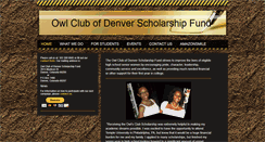 Desktop Screenshot of owl-club-of-denver-scholarship-fund.com